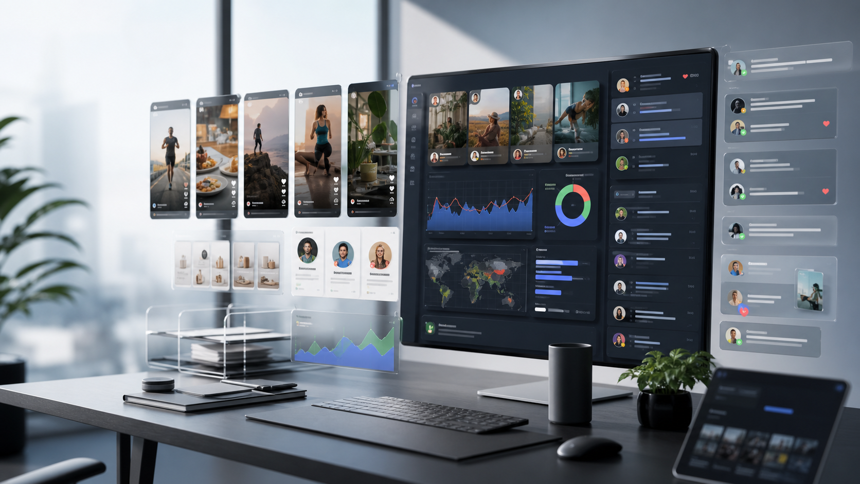 Social media operations workspace